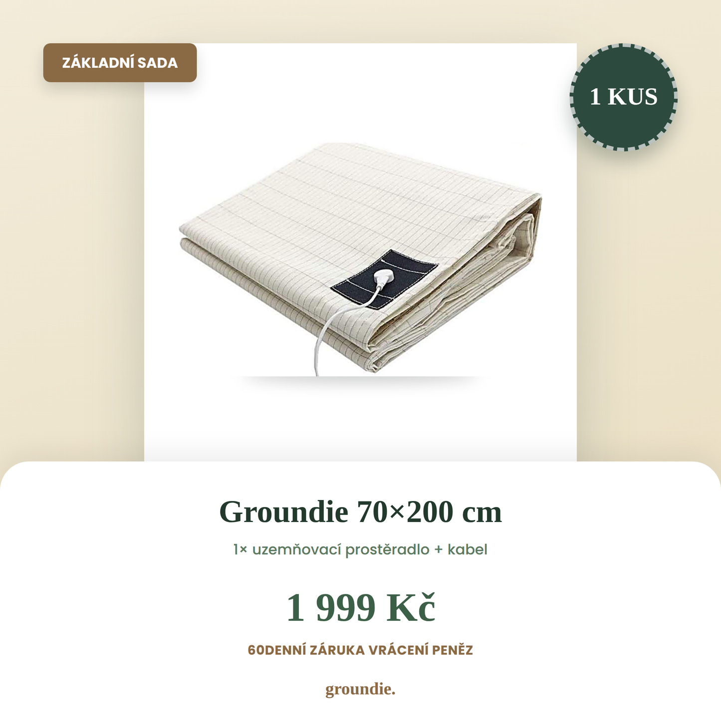 Groundie - Uzemňovací prostěradlo